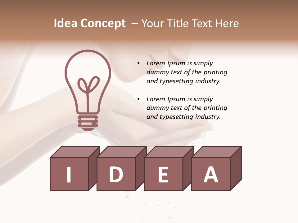 Clean Brunette  PowerPoint Template