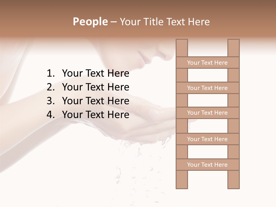 Clean Brunette  PowerPoint Template