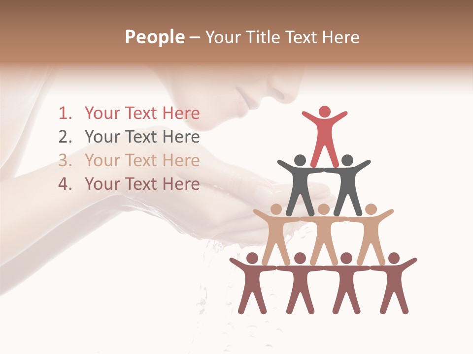 Clean Brunette  PowerPoint Template