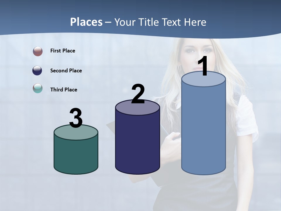 Fit Woman Joy PowerPoint Template