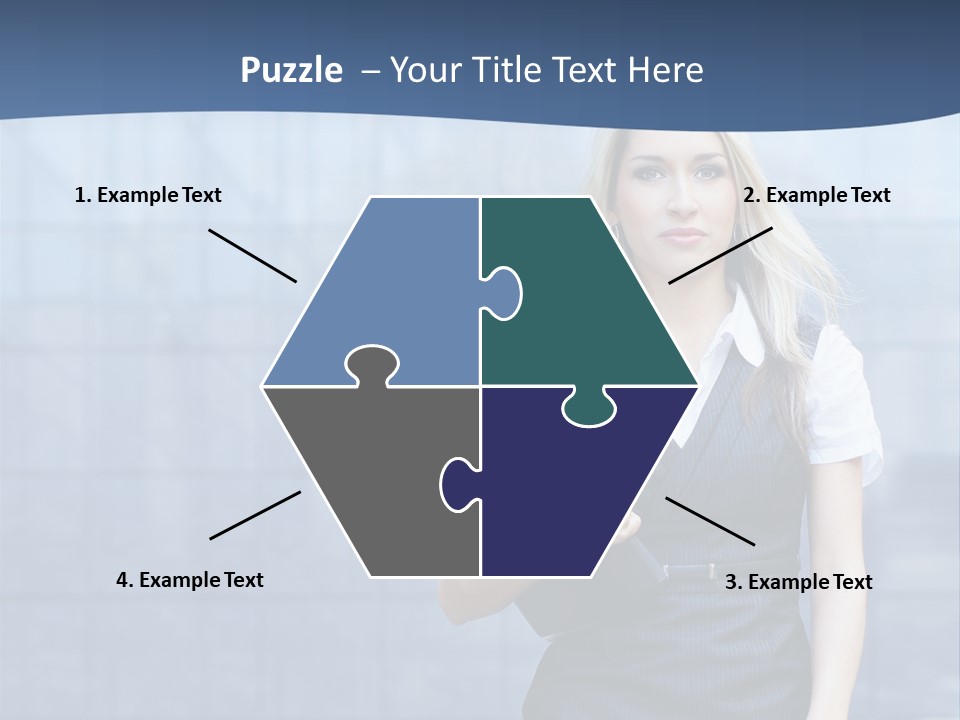 Fit Woman Joy PowerPoint Template