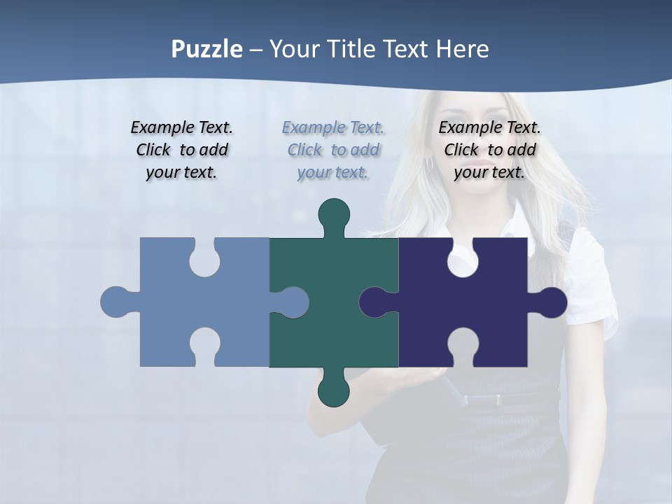 Fit Woman Joy PowerPoint Template