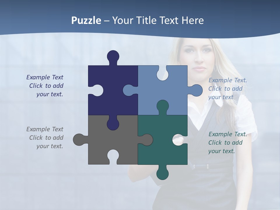 Fit Woman Joy PowerPoint Template