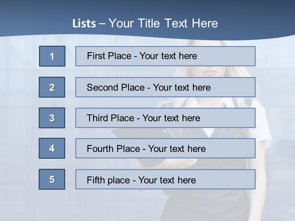 Fit Woman Joy PowerPoint Template