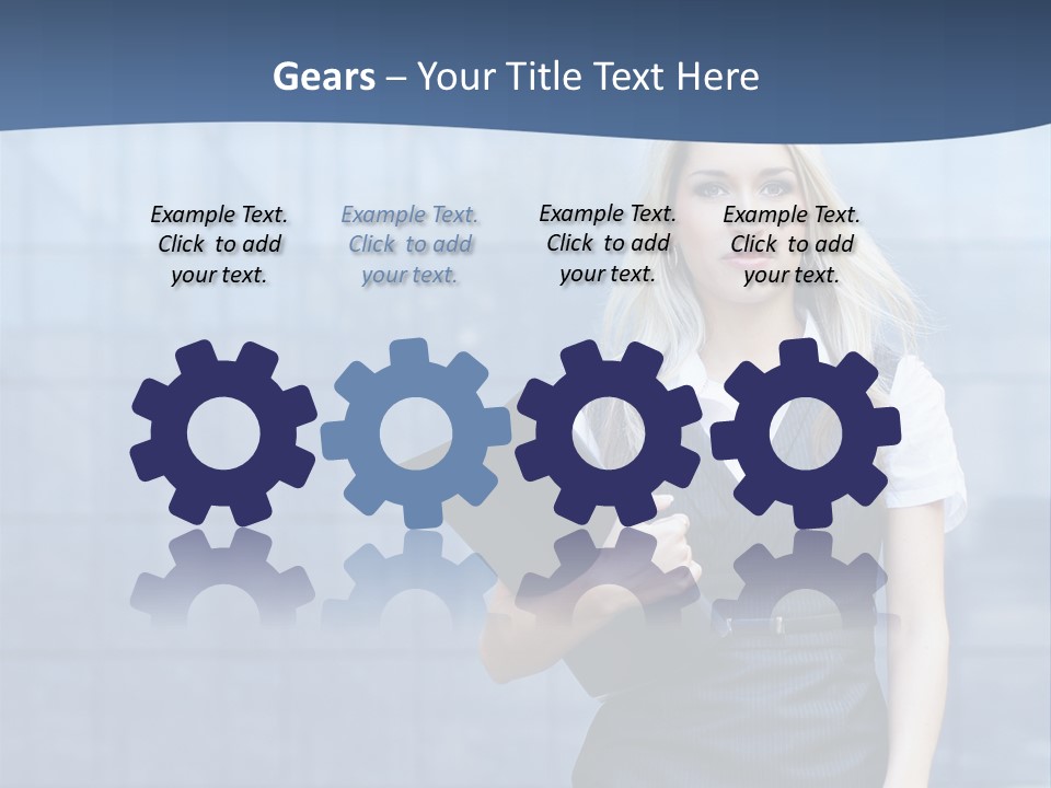 Fit Woman Joy PowerPoint Template