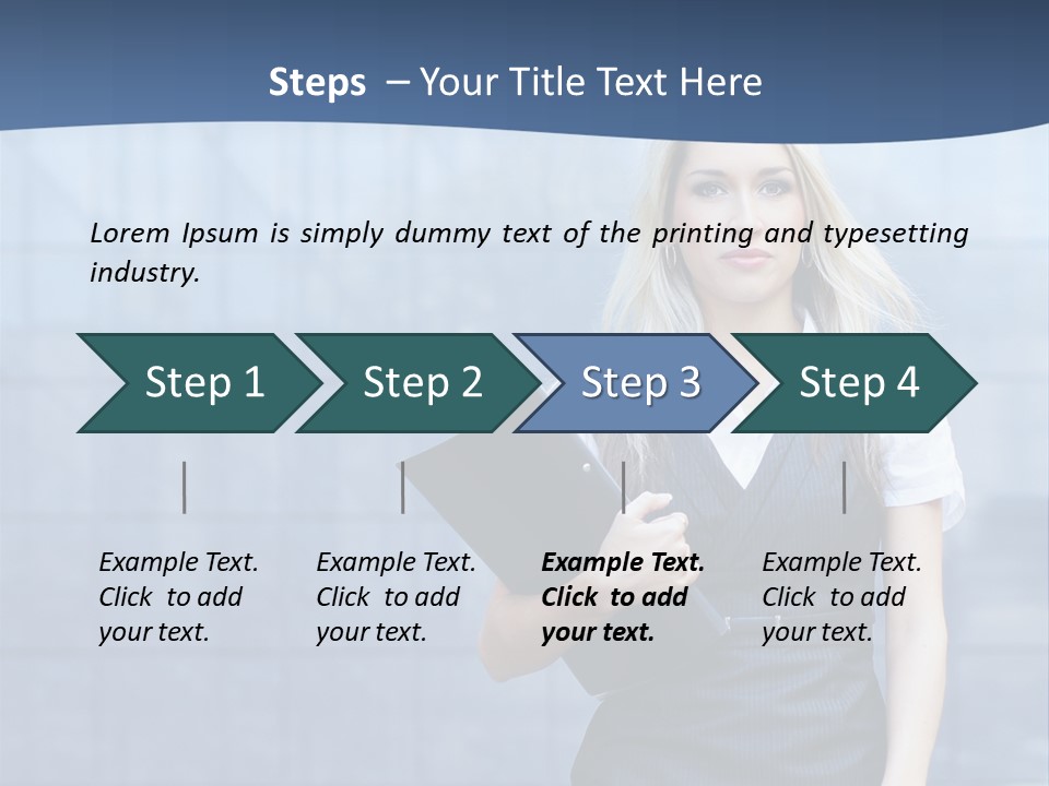 Fit Woman Joy PowerPoint Template