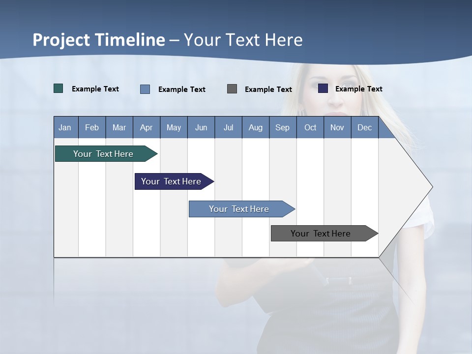 Fit Woman Joy PowerPoint Template