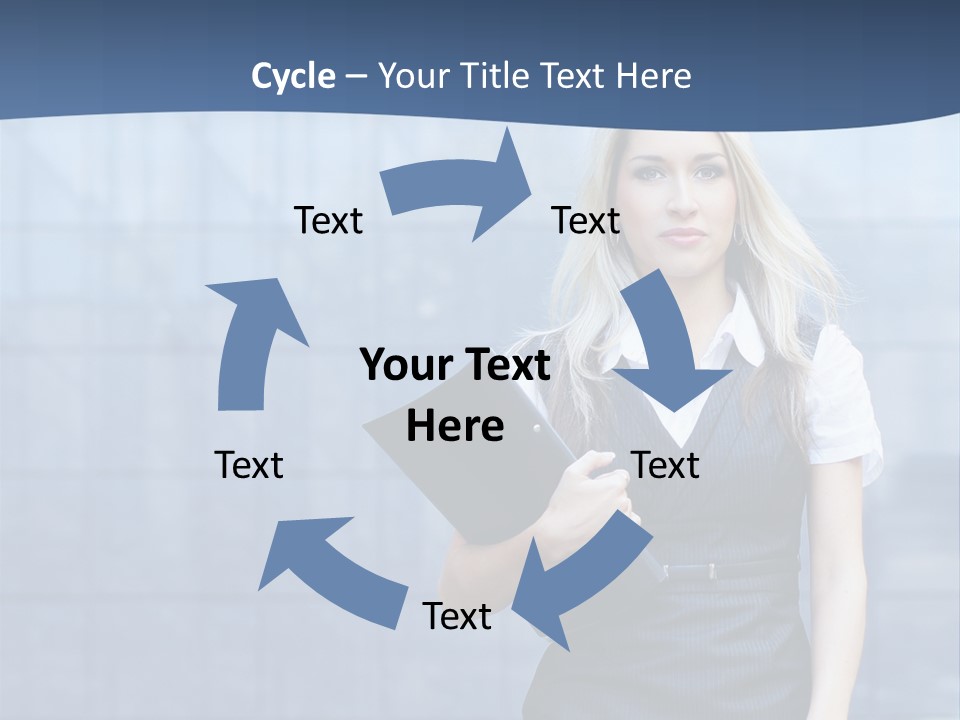 Fit Woman Joy PowerPoint Template