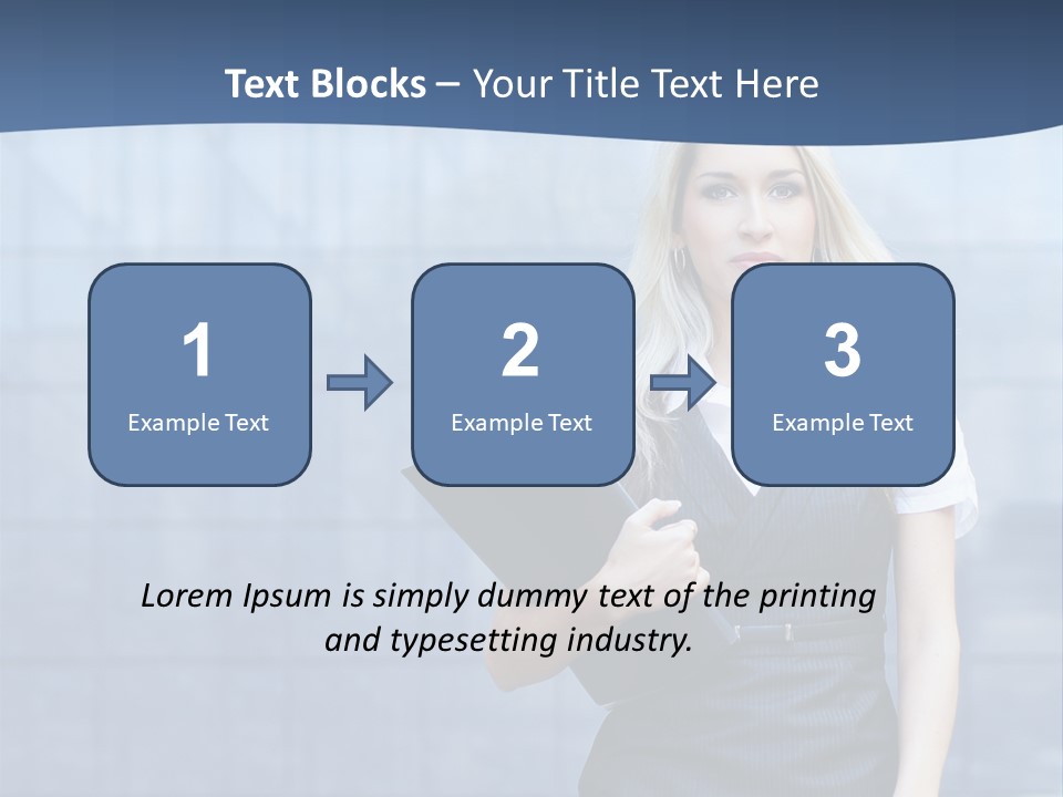 Fit Woman Joy PowerPoint Template