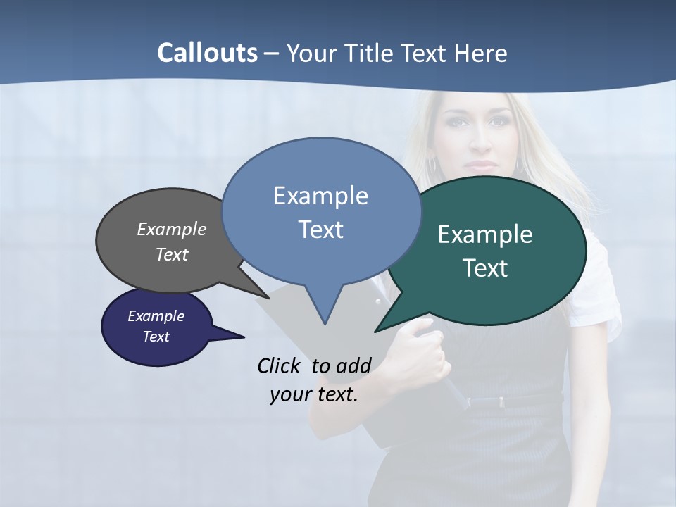 Fit Woman Joy PowerPoint Template