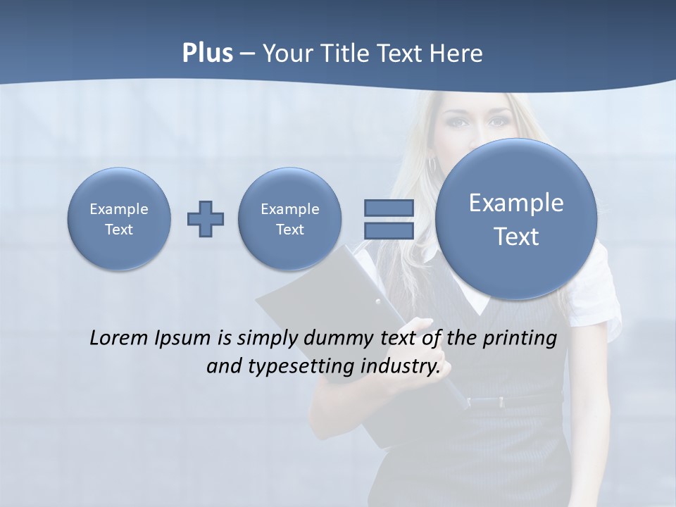 Fit Woman Joy PowerPoint Template