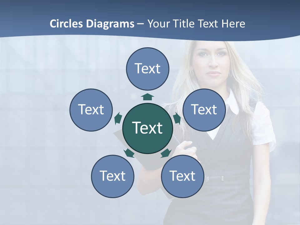 Fit Woman Joy PowerPoint Template