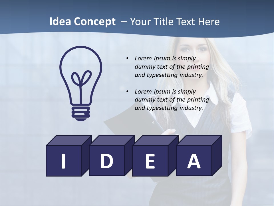 Fit Woman Joy PowerPoint Template