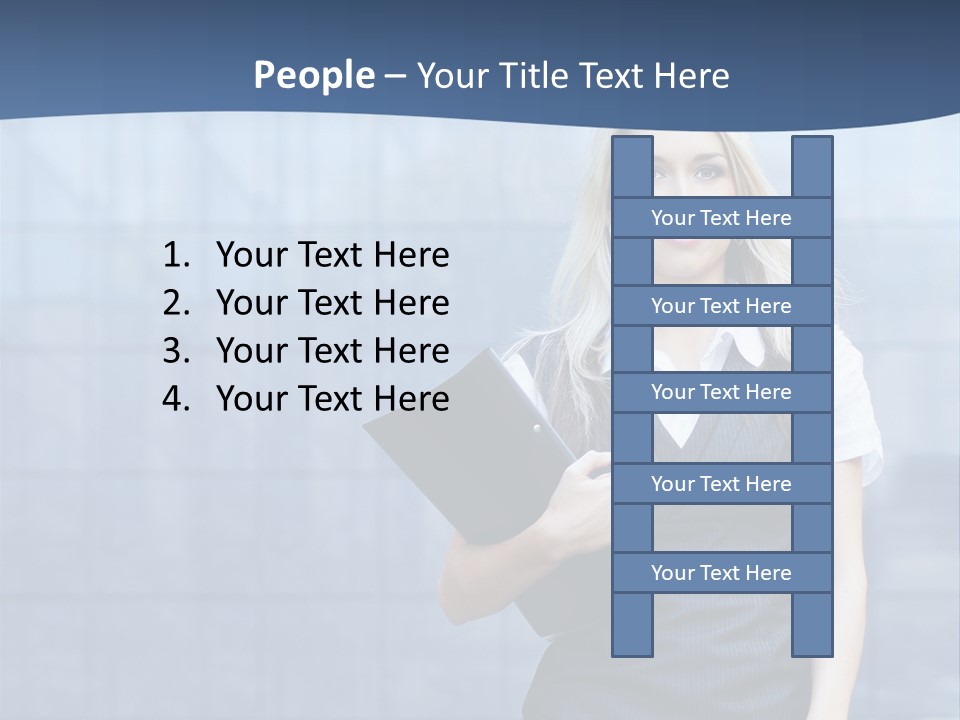 Fit Woman Joy PowerPoint Template