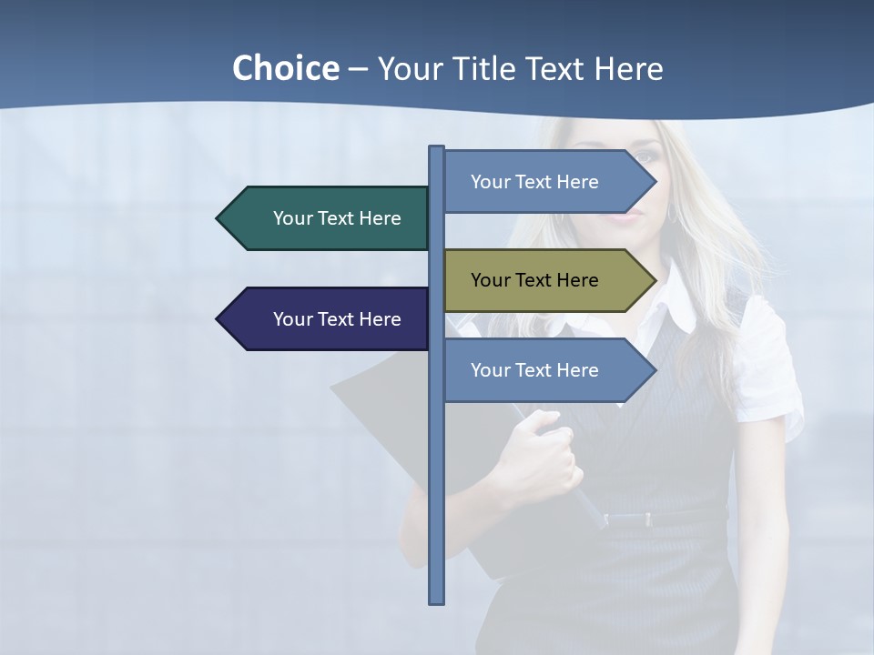 Fit Woman Joy PowerPoint Template