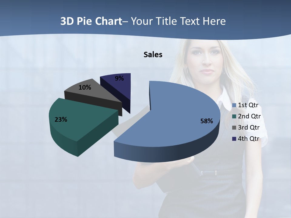 Fit Woman Joy PowerPoint Template