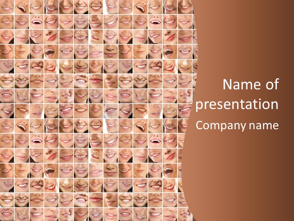 Composition Makeup Happy PowerPoint Template