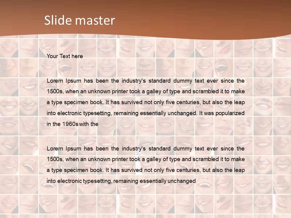 Composition Makeup Happy PowerPoint Template