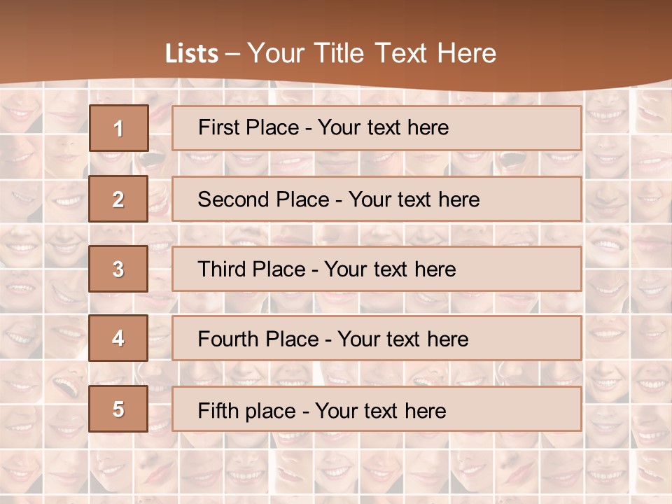 Composition Makeup Happy PowerPoint Template