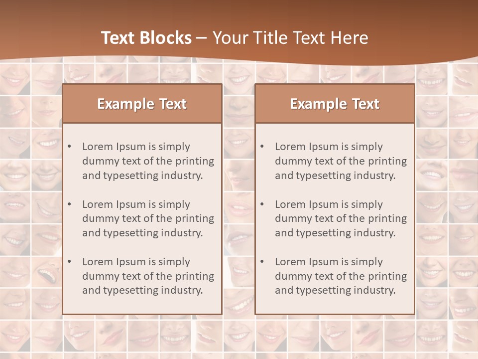 Composition Makeup Happy PowerPoint Template