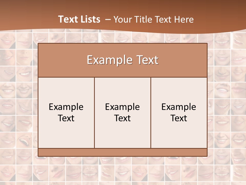 Composition Makeup Happy PowerPoint Template