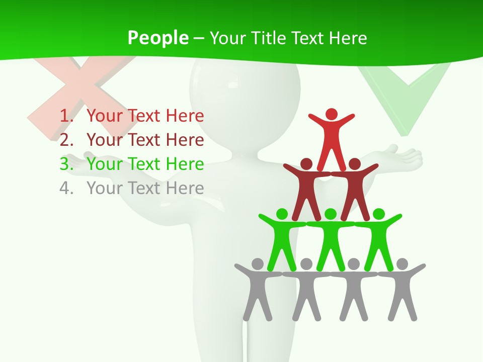 Vote Figure Poll PowerPoint Template