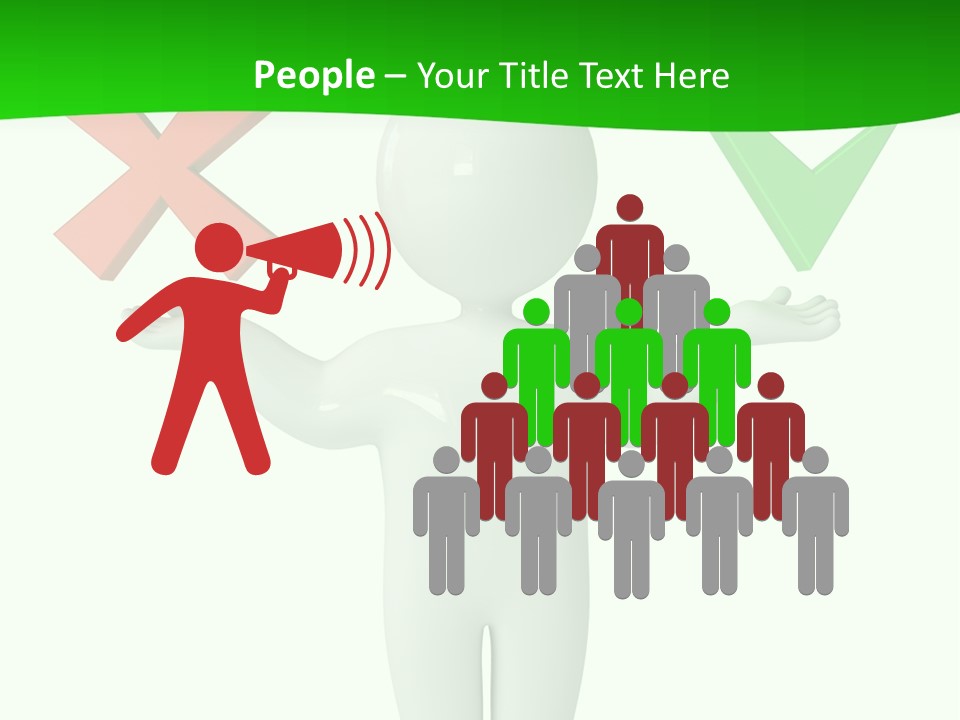 Vote Figure Poll PowerPoint Template