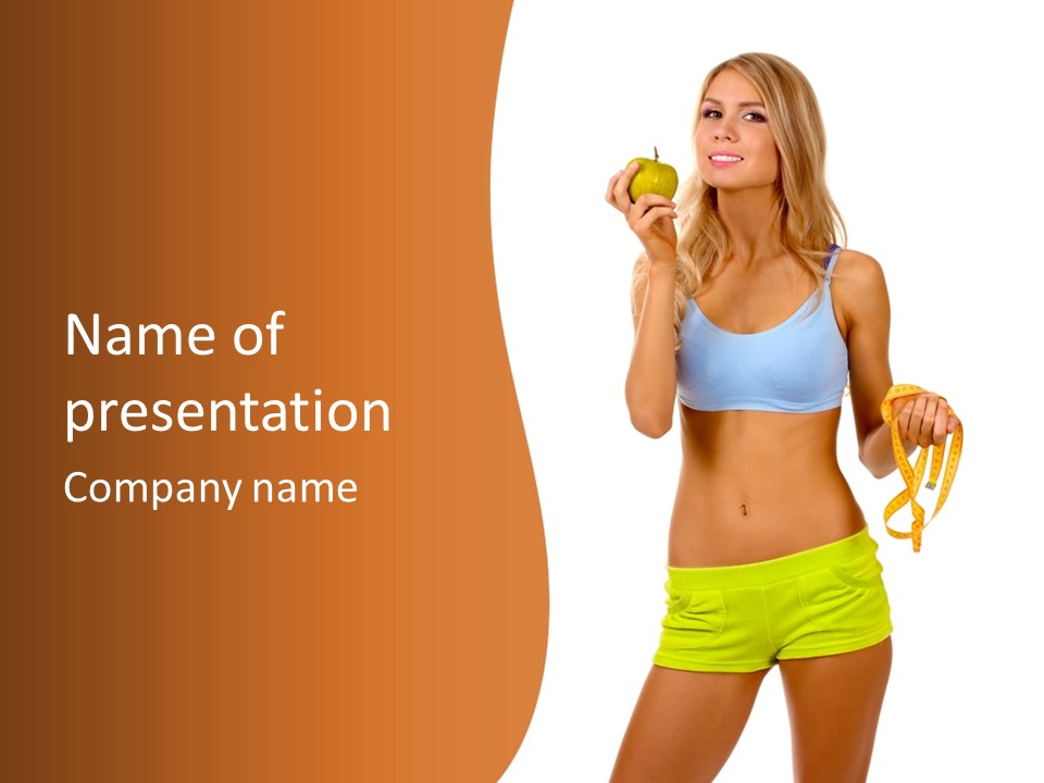 Lose Fitness Workout PowerPoint Template