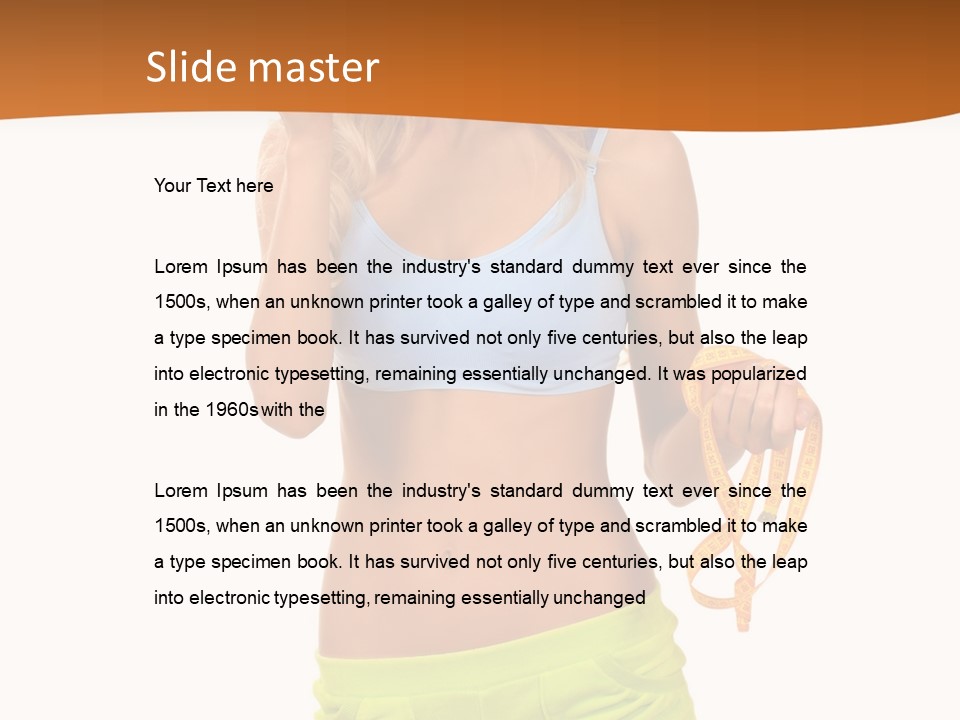 Lose Fitness Workout PowerPoint Template