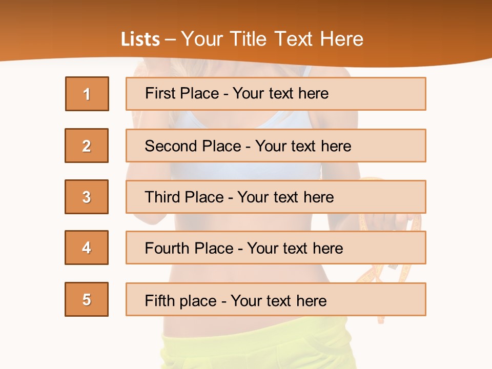 Lose Fitness Workout PowerPoint Template