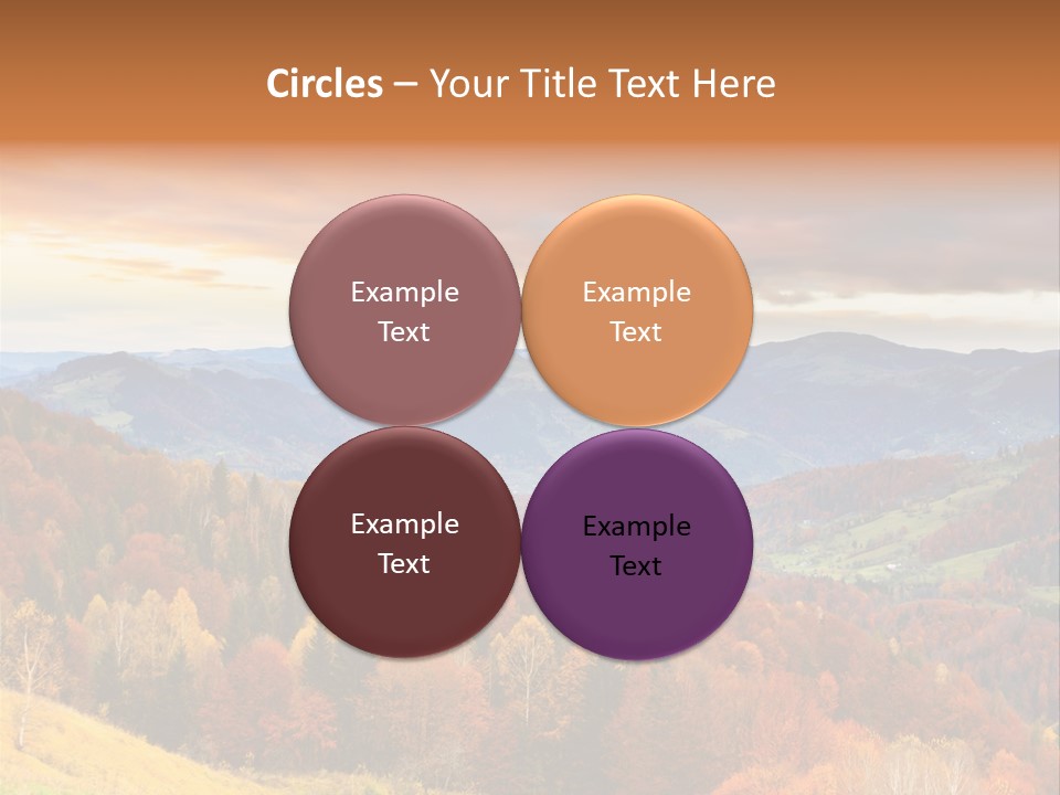 Morning Park Sunrise PowerPoint Template