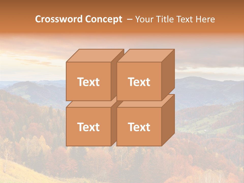 Morning Park Sunrise PowerPoint Template