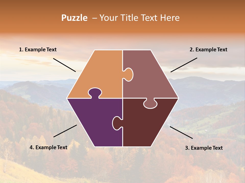 Morning Park Sunrise PowerPoint Template