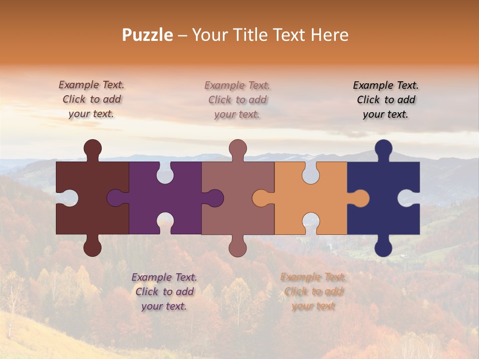 Morning Park Sunrise PowerPoint Template