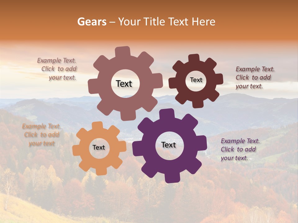 Morning Park Sunrise PowerPoint Template