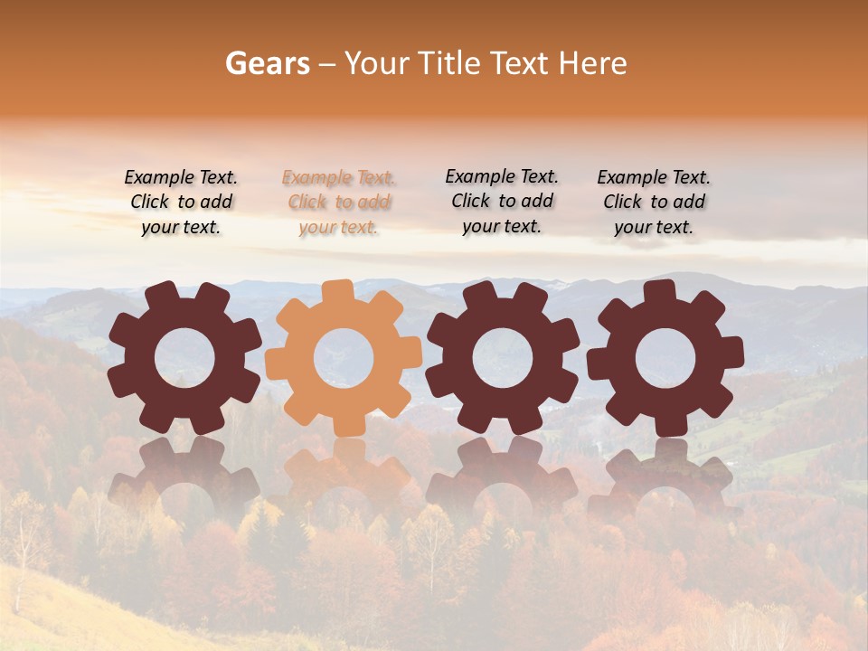 Morning Park Sunrise PowerPoint Template