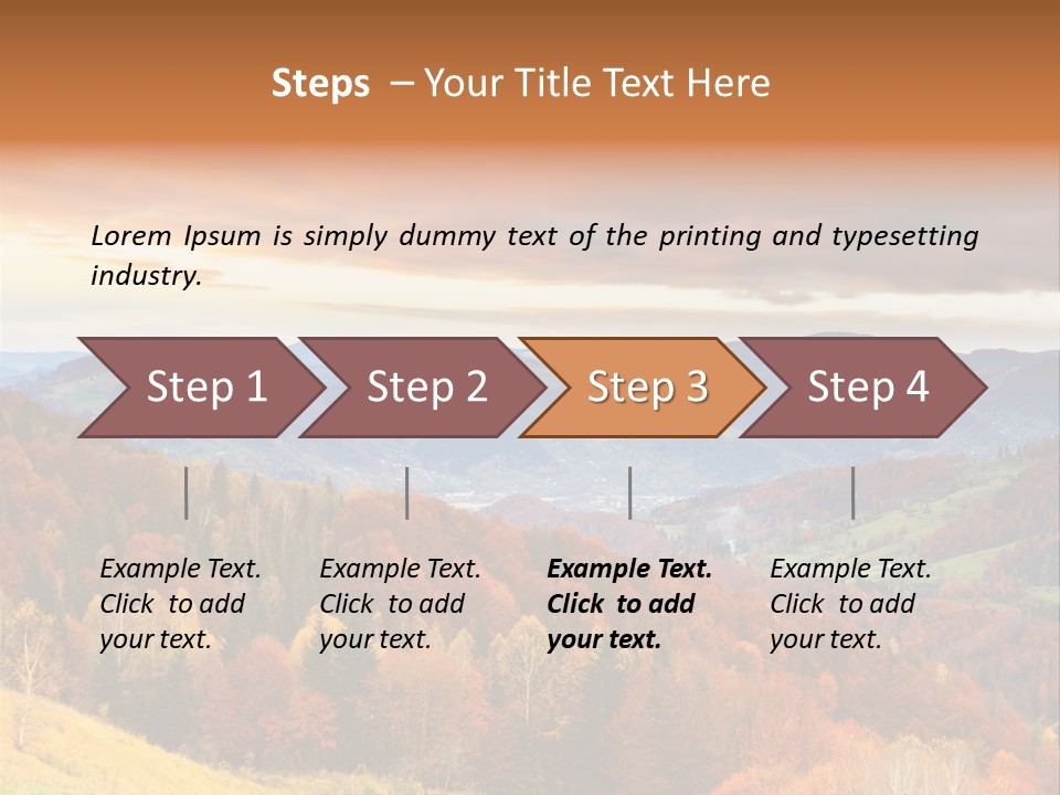 Morning Park Sunrise PowerPoint Template