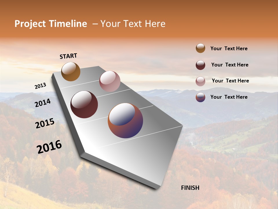 Morning Park Sunrise PowerPoint Template