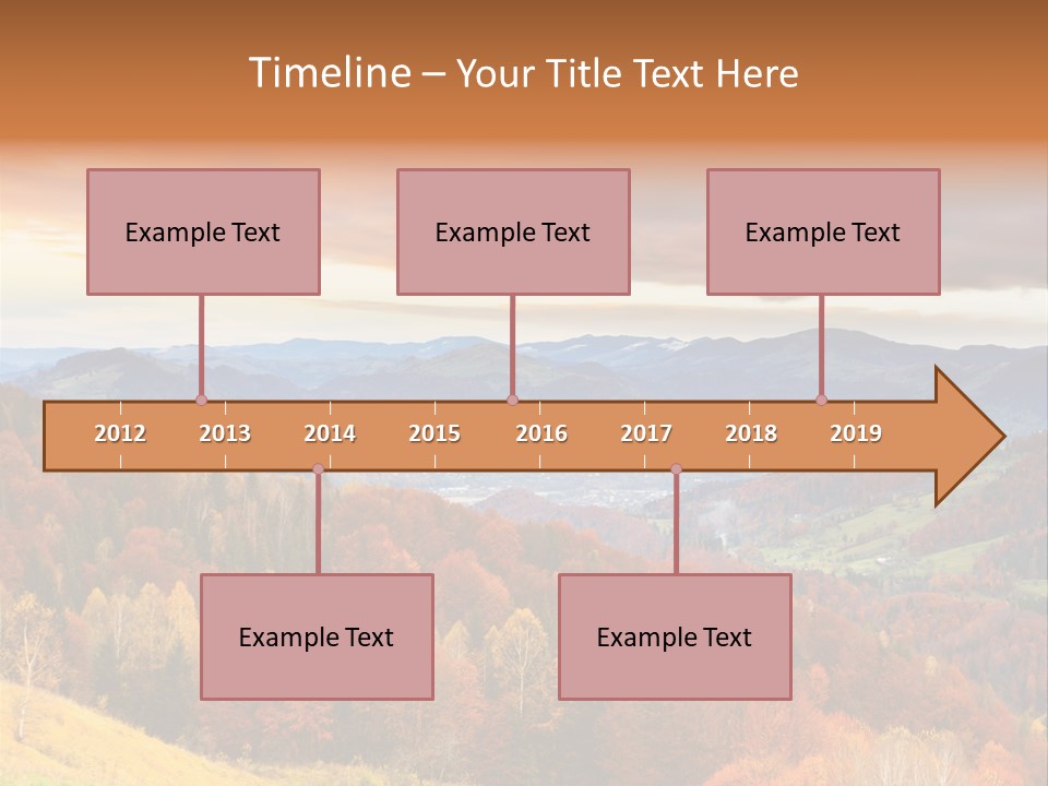 Morning Park Sunrise PowerPoint Template