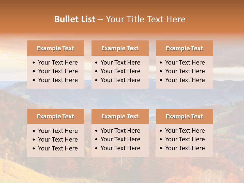 Morning Park Sunrise PowerPoint Template