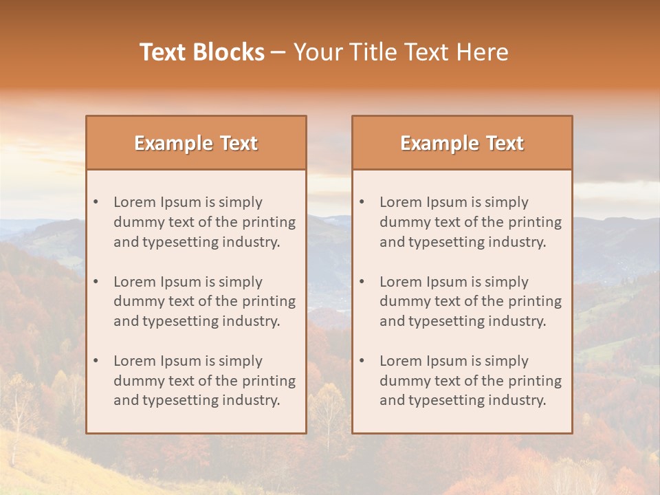 Morning Park Sunrise PowerPoint Template