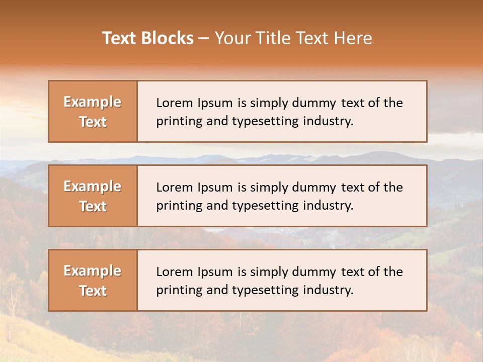 Morning Park Sunrise PowerPoint Template