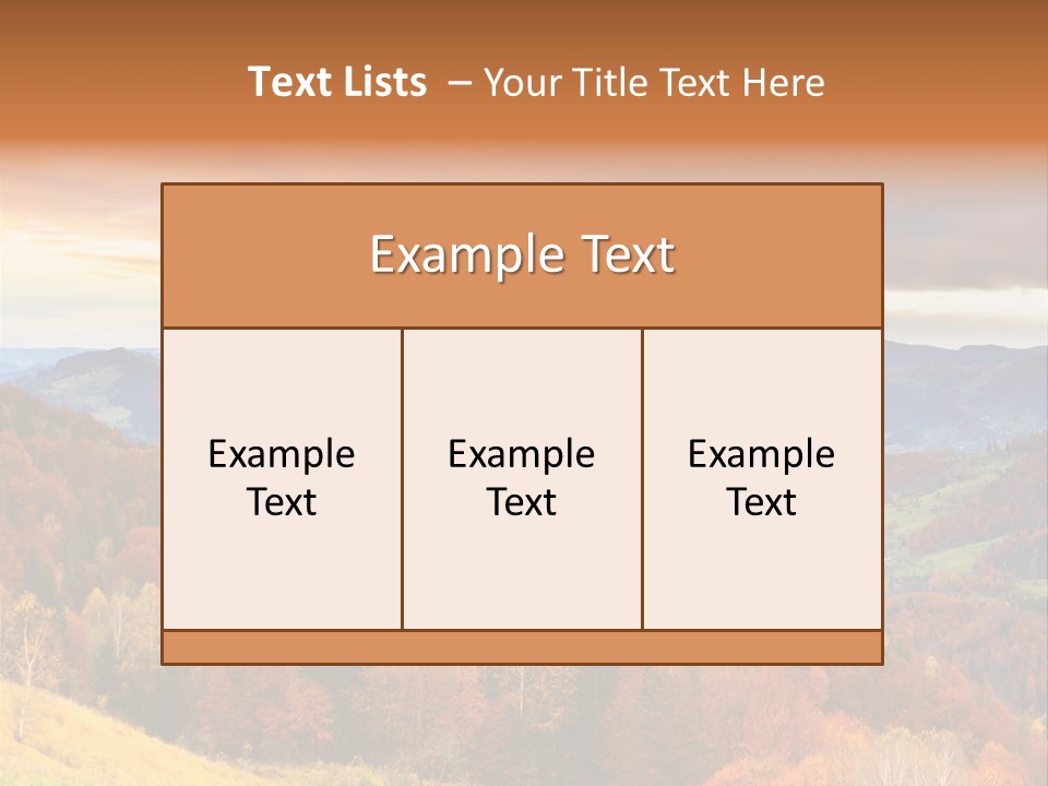 Morning Park Sunrise PowerPoint Template
