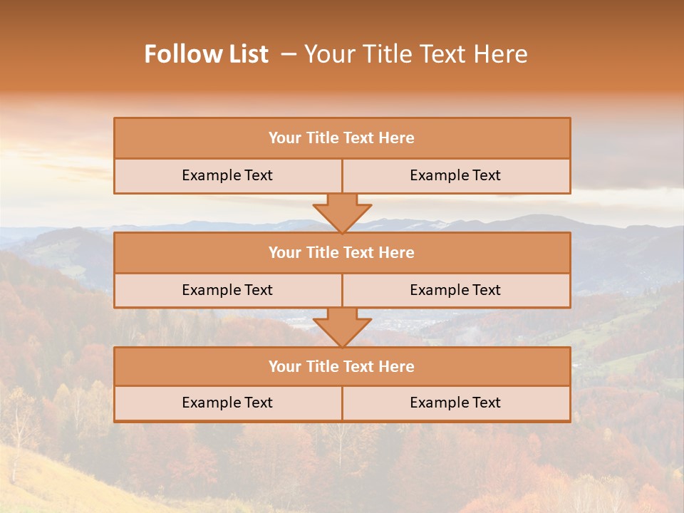 Morning Park Sunrise PowerPoint Template