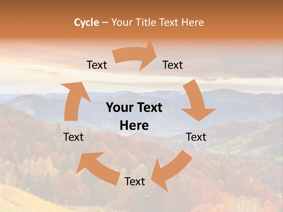 Morning Park Sunrise PowerPoint Template