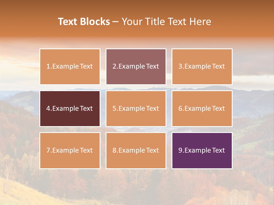 Morning Park Sunrise PowerPoint Template