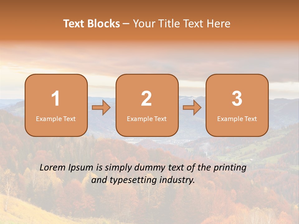 Morning Park Sunrise PowerPoint Template