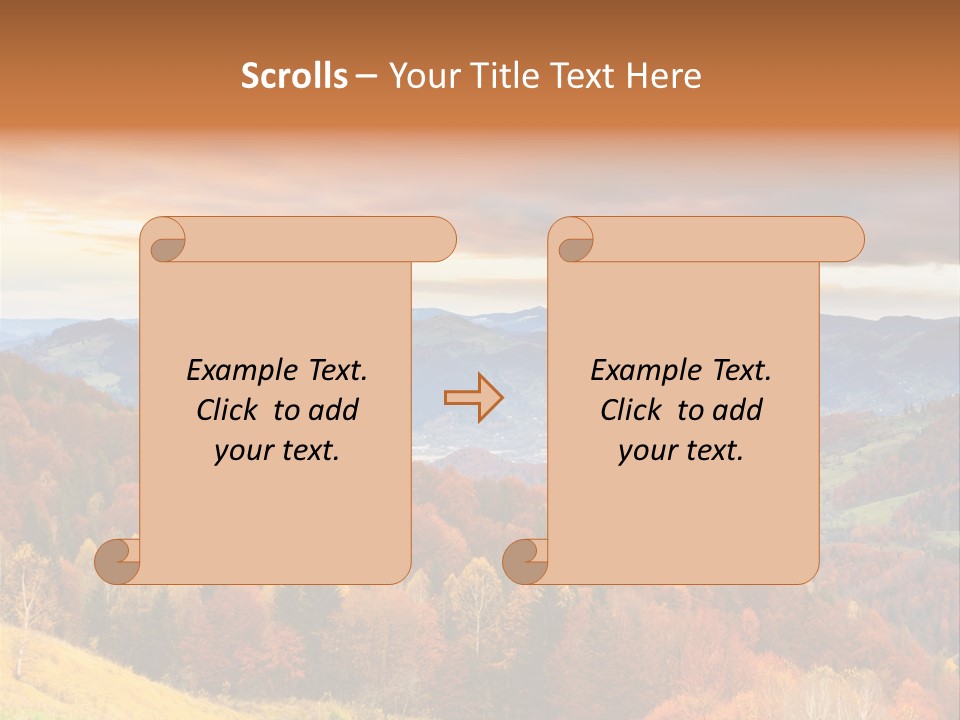 Morning Park Sunrise PowerPoint Template