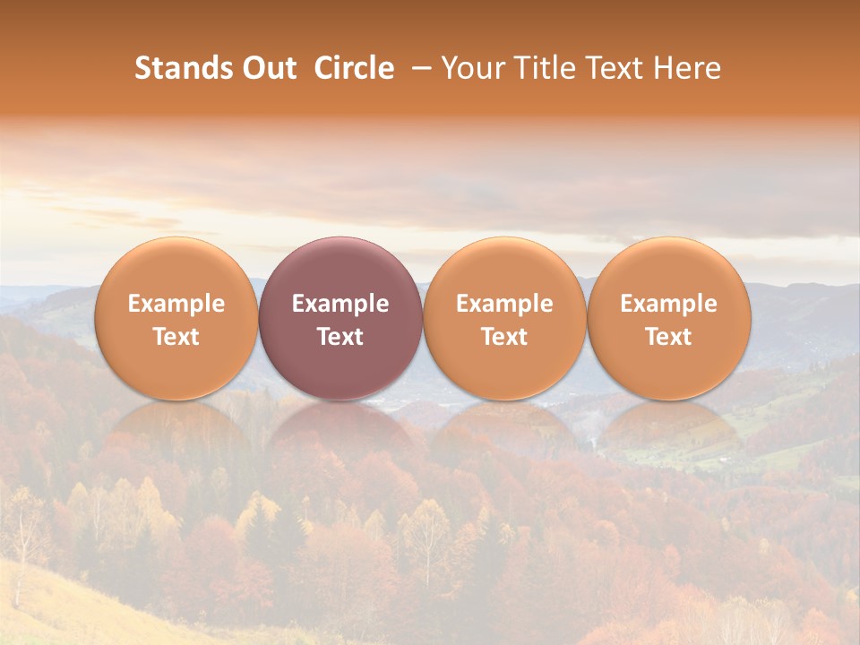 Morning Park Sunrise PowerPoint Template
