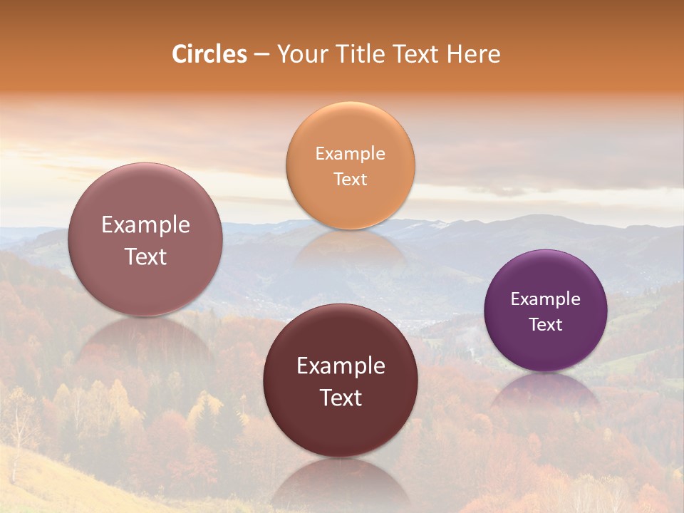 Morning Park Sunrise PowerPoint Template